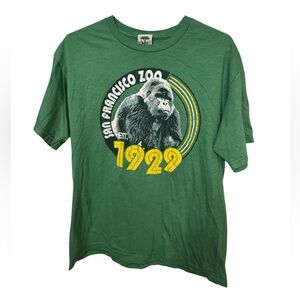 Vintage Gorilla Green San Francisco Zoo “1929” Retro Men’s M T-Shirt